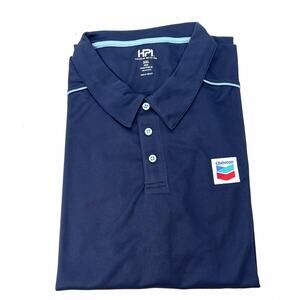 Chevron Logo Short Sleeve Polo Shirt Work Uniform Mechanic Mens Size 3X - NEW